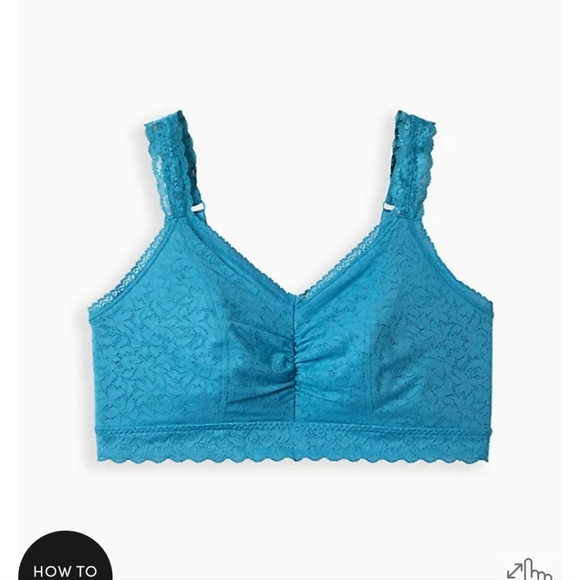 TORRID BRALITE UNLINED 4-WAY STRETCH LACE BRALETTE - Picture 6 of 8